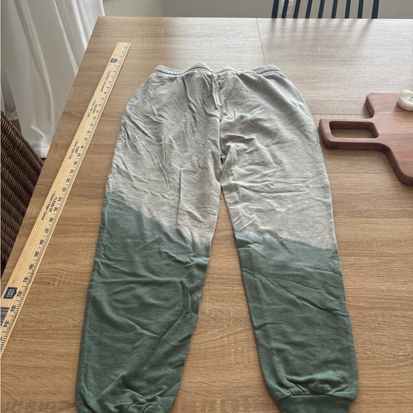 Barefoot Dreams Gray and Green Joggers - Picture 3 of 5